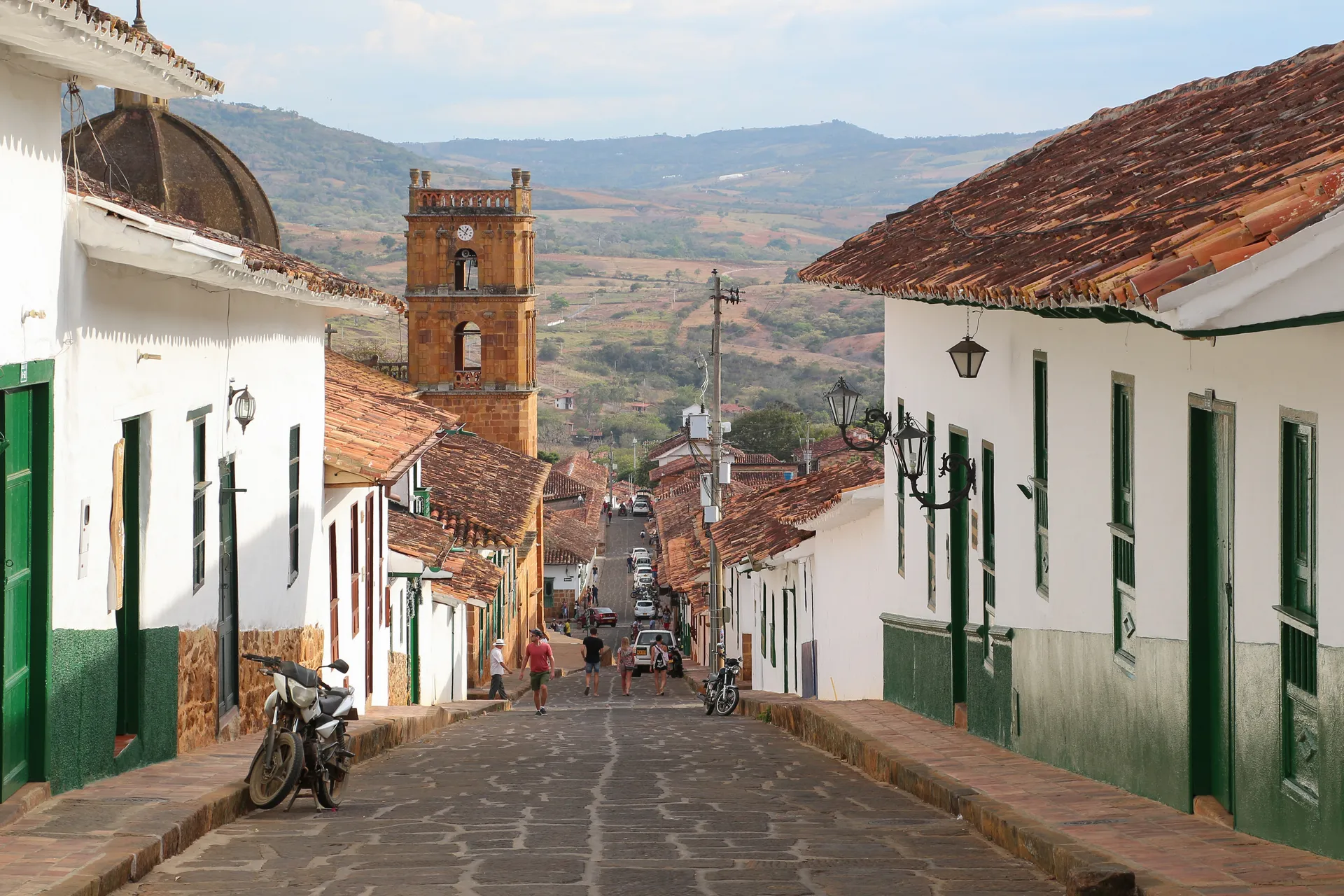 Stone streets of Barichara, Santander